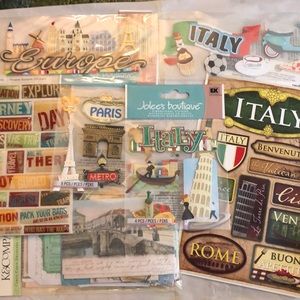 7 item travel stickers